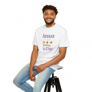 Jesus is King Unisex Garment-Dyed T-shirt