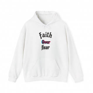 Faith over fear (Reflection Youth Logo on back) Unisex Heavy Blend™ Hooded Sweatshirt