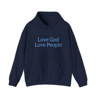 Love God Love People (Reflection Youth Logo on back) Unisex Heavy Blend™ Hooded Sweatshirt